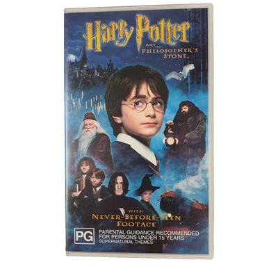 Harry Potter and the Philosophers Stone VHS Video Tape Cassette, 2002, Fantasy - Image 1 of 4
