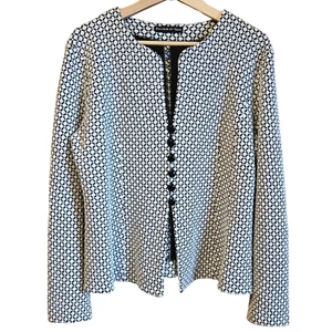 Chaqueta Preston & York Christy negra marfil para mujer talla grande - Imagen 1 de 10