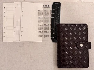 Vegan Leather Organizational Notebook/Journal A5/A6 Multitasky - Picture 1 of 2