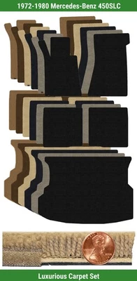 Juego de alfombrillas de lujo personalizadas para Mercedes-Benz 450SLC 1972-1980 (5 piezas) #XMC Foto 1 de 4