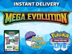 MEGA EVOLUTION LIVE CODES - Pokemon Online Booster Code INSTANT QR EMAIL TCGO - Picture 1 of 3