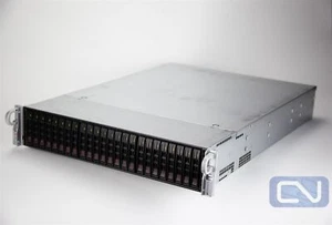 Supermicro CSE-216 X10DRH-i (2x 720w PSU) 2U 24x 2.5" Caddys Dual E5-2643v4 64GB - Afbeelding 1 van 8