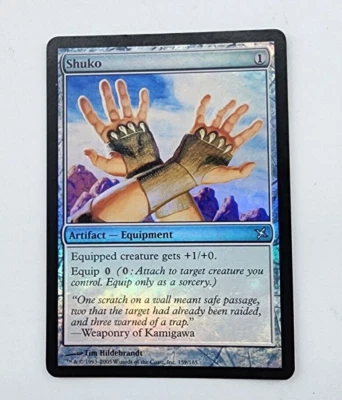 MTG 1x FOIL Shuko Betrayers of Kamigawa MP Artifact Magic The Gathering Card - Image 1 of 4