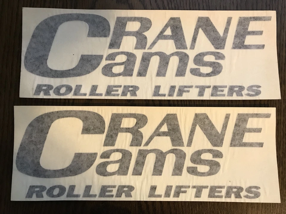 Crane Cams Roller Lifter Decal Stickers (2) NHRA NASCAR Vintage Racing Stickers - Image 1 of 1