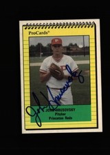 John Hrusovsky Princeton Reds 1991 ProCards authentic autographed card