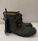 Joules Womens Ashby Lace Up Wellies Chelsea Boots . In Green Floral . UK Adult 3