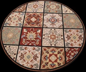 Garden Design Oriental Traditional Hand-Tufted Area Rug Wool 10 ft Round Carpet - Picture 1 of 12