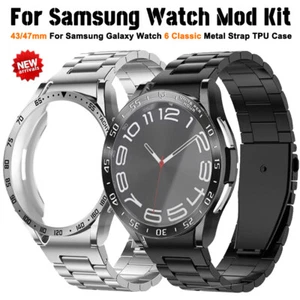 For Samsung Galaxy Watch 6 Classic 43 47mm Steel Band Bezel Case Protective Film - Picture 1 of 36