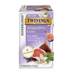 Twinings Superblends Adatogens Caffeine-free Herbal Tea - Calm -  Fig & Vanilla 
