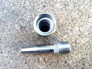 Gates Accoppiatore Riutilizzabile 3/8" Raccordi Idraulici Solidi per Tubo a 1 Filo - Foto 1 di 4