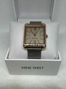 Nine West NW/2019 Women's Stainless Steel Mesh Analog Dial Quartz Watch YAY97 - Picture 1 of 12