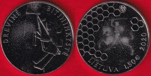 Lithuania 1.5 euro 2020 "Tree Beekeeping" UNC - Picture 1 of 1