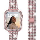 Case+Bling Strap Band Bracelet Diamond For Apple Watch Band Series 7 6 5 4 3 SE