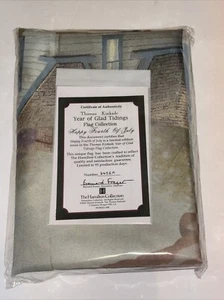 Thomas Kinkade Year of Glad Tidings Flag Collection - Happy Fourth Of July Flag - Picture 1 of 3