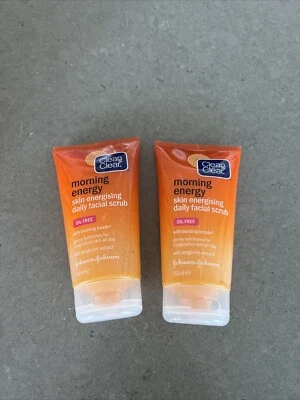 2 Pk Clean & Clear MORNING ENERGY Skin Energizing Daily FACIAL SCRUB Oil Free - Image 1 of 4