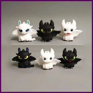 Dibujos animados de 6 cm Cómo entrenar a tu dragón desdentado noche furia decoración coleccionable - Imagen 1 de 30
