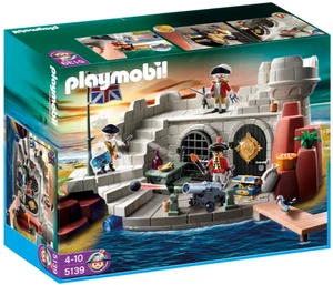 PLAYMOBIL 5139 Fortaleza de Soldados con Mazmorra del Tesoro Faldas Rojas Inglesas Pirata RARO - Imagen 1 de 7