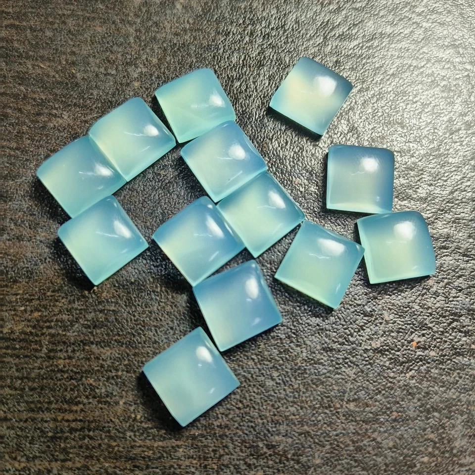 天然水玉髓方形形状校准凸圆形散装宝石 5-20 毫米 — 第 1/4 张图片