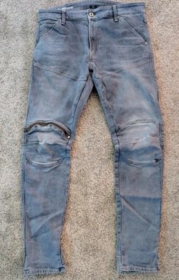 G-Star Raw Jeans 5620 3D ZIP KNEE, Skinny, blue, W35, L32 - Bild 1 von 4