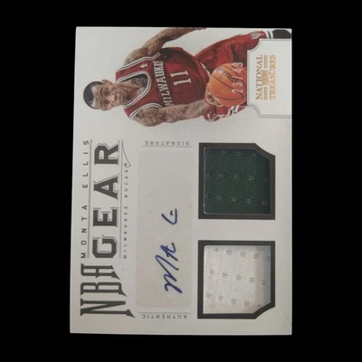 Camiseta deportiva Panini National Treasures Monta Ellis 2012-13 automática/49 Bucks Foto 1 de 2