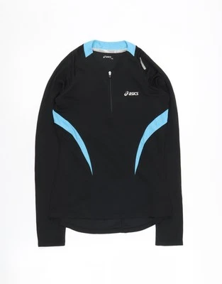 Asics Women's XS Black Long Sleeve 1/4 Zip Top - Image 1 of 4