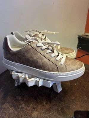 Coach Women's Size 9 High Line Signature Canvas Sneakers  - Image 1 of 4