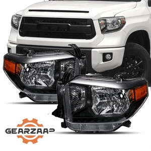 Faros de repuesto negros para camioneta Toyota Tundra TRD 2014-2021 - Imagen 1 de 13
