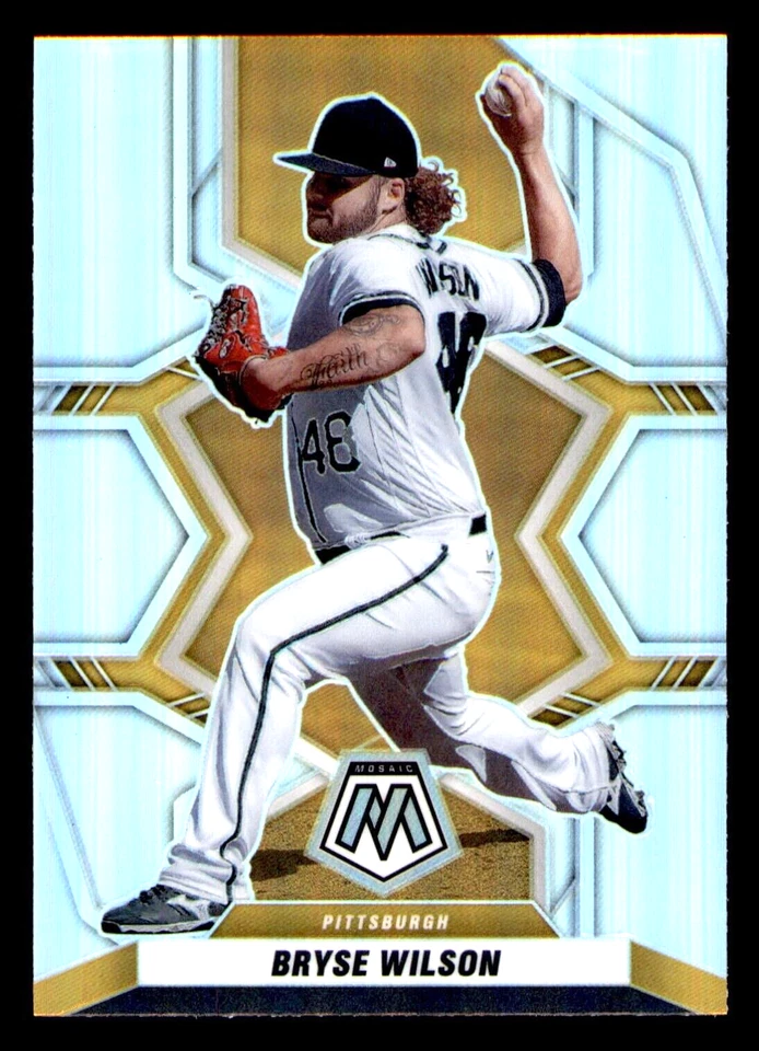 2022 Panini Mosaic Bryse Wilson Silver Prizm #95 - Pittsburgh Pirates - Image 1 of 1