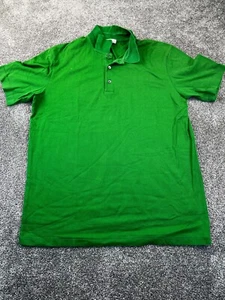 COS Collection Of Style Polo Shirt Mens Medium Casual Golf Stretch Green - Picture 1 of 8