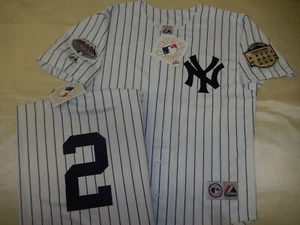0728 Majestic 2008 New York Yankees DEREK JETER Sewn Baseball JERSEY New - Picture 1 of 1