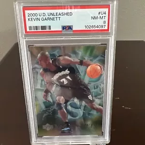 2000 UD Unleashed Kevin Garnett PSA 8 #U4 scheda di inserimento - Foto 1 di 4