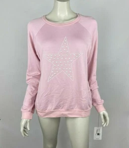 Lauren Moshi Noleta Pearl Star Sweatshirt Long Sleeve Pullover Women S NWT $164 - Picture 1 of 11