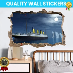Titanic Wandtattoo Aufkleber Wandbild Poster Druck Wandaufkleber Kunstaufkleber Dekor Kind - Bild 1 von 1