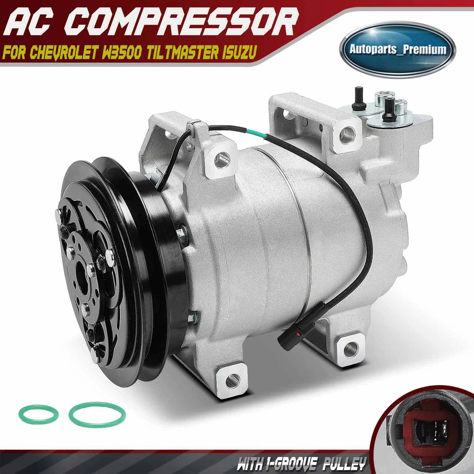 Compresor de aire acondicionado para Chevrolet W3500 Tiltmaster W4500 Tiltmaster Isuzu NPR NPR-HD Foto 1 de 4