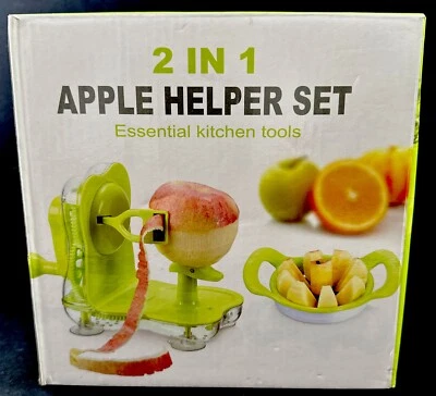 Apple Peeler Corer Slicer Suction Cup Base By essential kitchen Tools New - Image 1 of 4