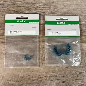 Genuine E-sky Honey Bee Main And Tail Motor Blue Heat Sink (EK1-0224)(EK1-0223) - Picture 1 of 4