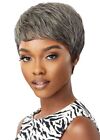 100% Human Hair Short Pixie Style Wig Gray Color Available - Hh-Eden