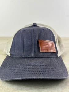 American Flag Patch Gray Adjustable Hat Adult Size Baseball Hat Cap - Picture 1 of 10