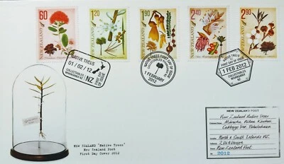 New Zealand Stamps, First Day Cover, Native Trees - dated 1/2/2012 - Image 1 of 2
