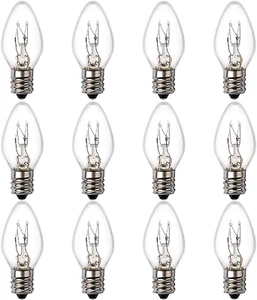 15 Watt Himalayan Salt Lamp Bulbs, 12Pack Dimmable Rock Salt Night Light Bulbs w - Picture 1 of 12