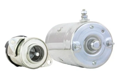 全新 CHROME STARTER & SOLENOID FITS Harley Davidson SUPER GLIDE II FXRS 1982 - 1985 — 第 1/4 张图片