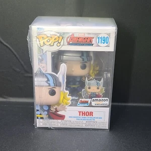 Funko POP! & Pin THOR #1190 The Avengers Mightiest Heroes Amazon Exclusive NIB - Picture 1 of 7