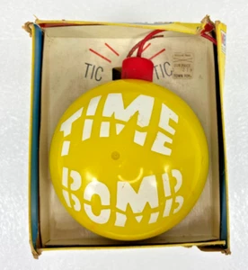 RARE 1965 Milton Bradley TIC TIC TIME BOMB Game YELLOW WHITE Original Window Box - Picture 1 of 7