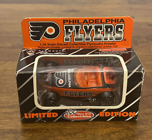 RARE PHILADELPHIA FLYERS PLYMOUTH PROWLER CAR TOY WHITE ROSE COLLECTIBLES
