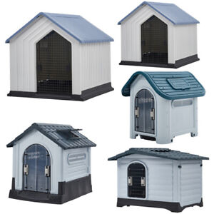 XL Large Dog Kennel Pet House Weatherproof Indoor Outdoor Animal Shelter W/ Door