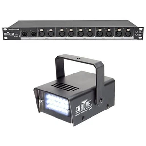 Chauvet DJ Data Stream 4 Datastream 1 - 4 Optical Splitter+Strobe Light - Picture 1 of 11