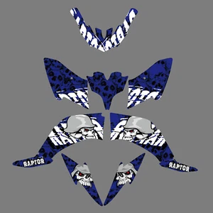 Graphics Kit Decals Stickers For Yamaha Raptor 250 YFM 2008 09 10 11 12 2013 - Picture 1 of 1