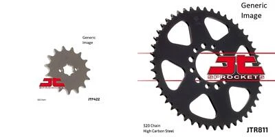 Kit de piñón delantero y trasero de acero para todoterreno SUZUKI TS185 1971-1981 Foto 1 de 4