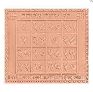 Evil Eye Protection Yantra In Pure Copper Energized (6 X 6 Inch) - Picture 1 of 1