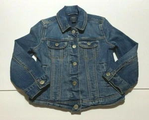 GIRLS GAP KIDS 1969 BLUE DENIM JEAN JACKET SIZE XS 4 5 #4 - Picture 1 of 1